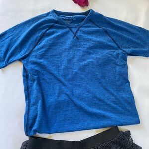 american eagle outfitters women blue sports tops size small